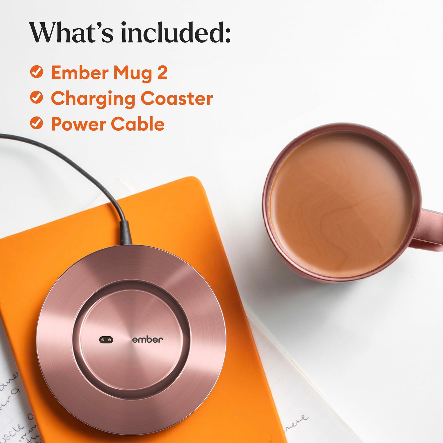 Ember Temperature Control Smart Mug 2, 10 Oz, App-Controlled Heated Coffee Mug with 80 Min Battery Life and Improved Design, Copper