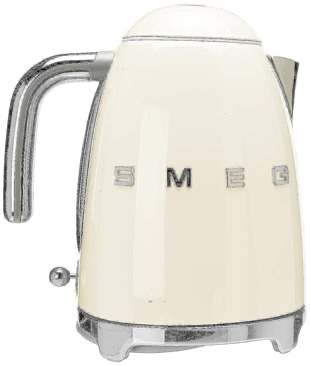 SMEG 50's Retro Style Electric Water Kettle with Automatic Shutoff, Removable Base, and Water Indicator, KLF03PBUS, Pastel Blue