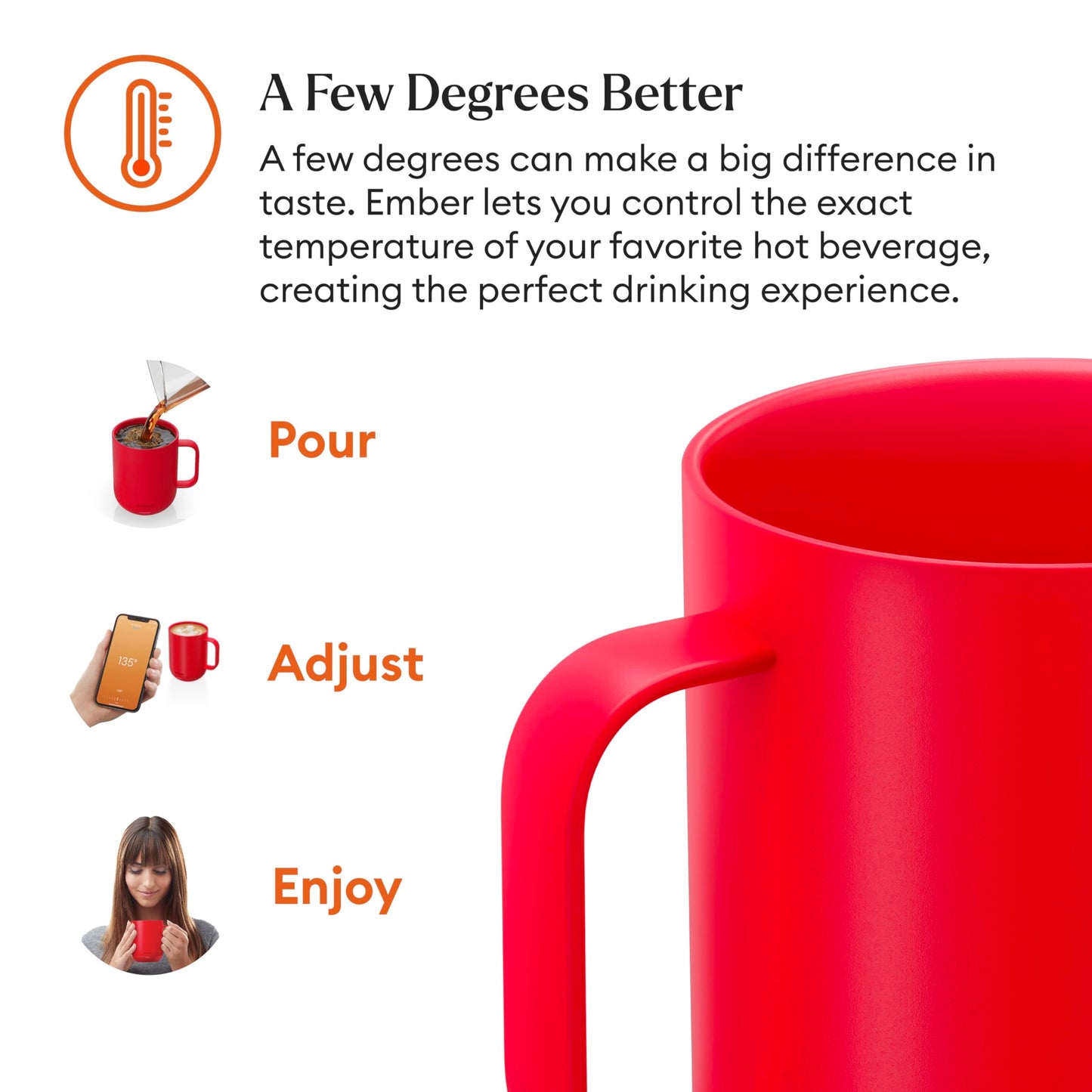 Ember Temperature Control Smart Mug 2, 10 Oz, App-Controlled Heated Coffee Mug with 80 Min Battery Life and Improved Design, Copper