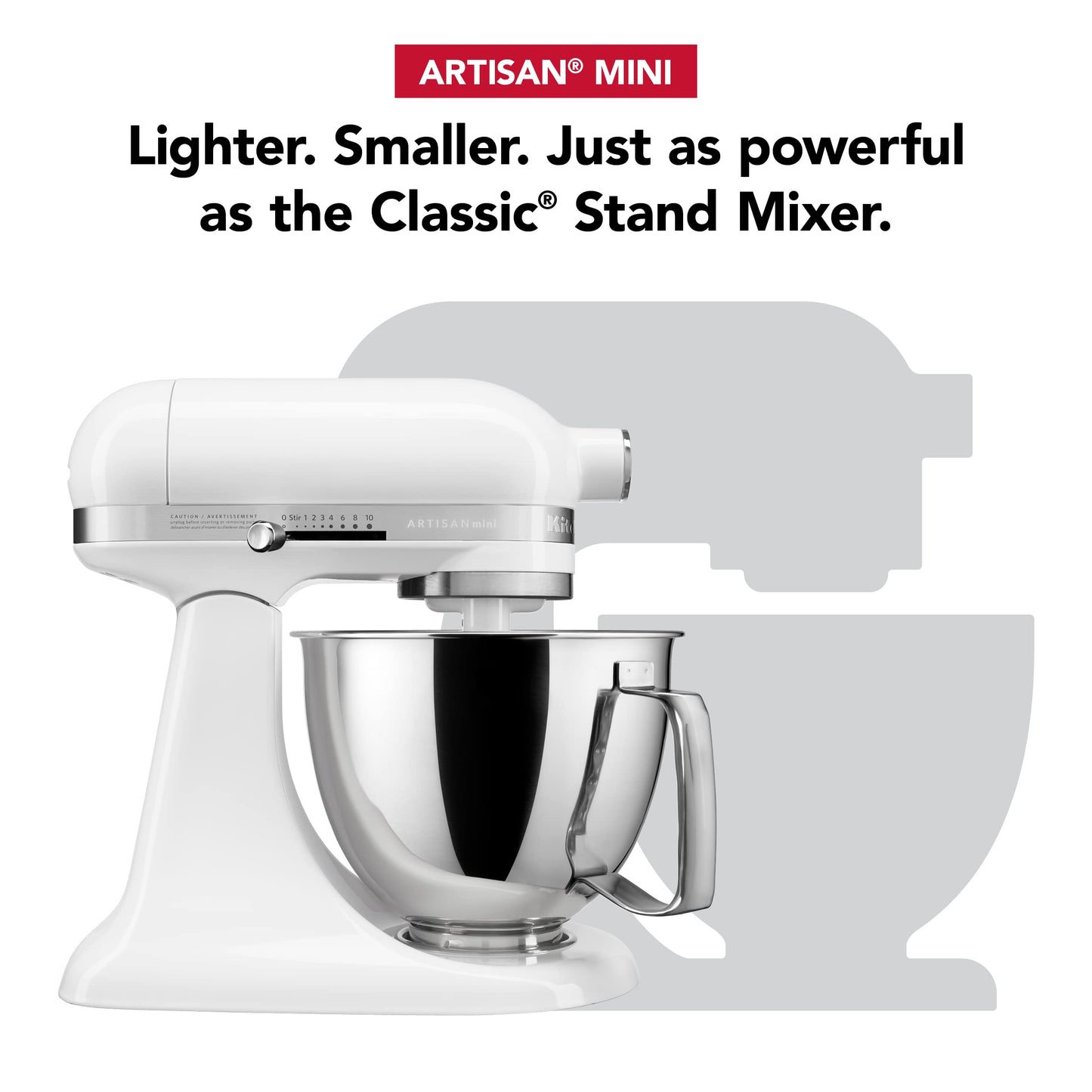 KitchenAid Artisan Mini 3.5 Quart Tilt-Head Stand Mixer - KSM3316X - Ice