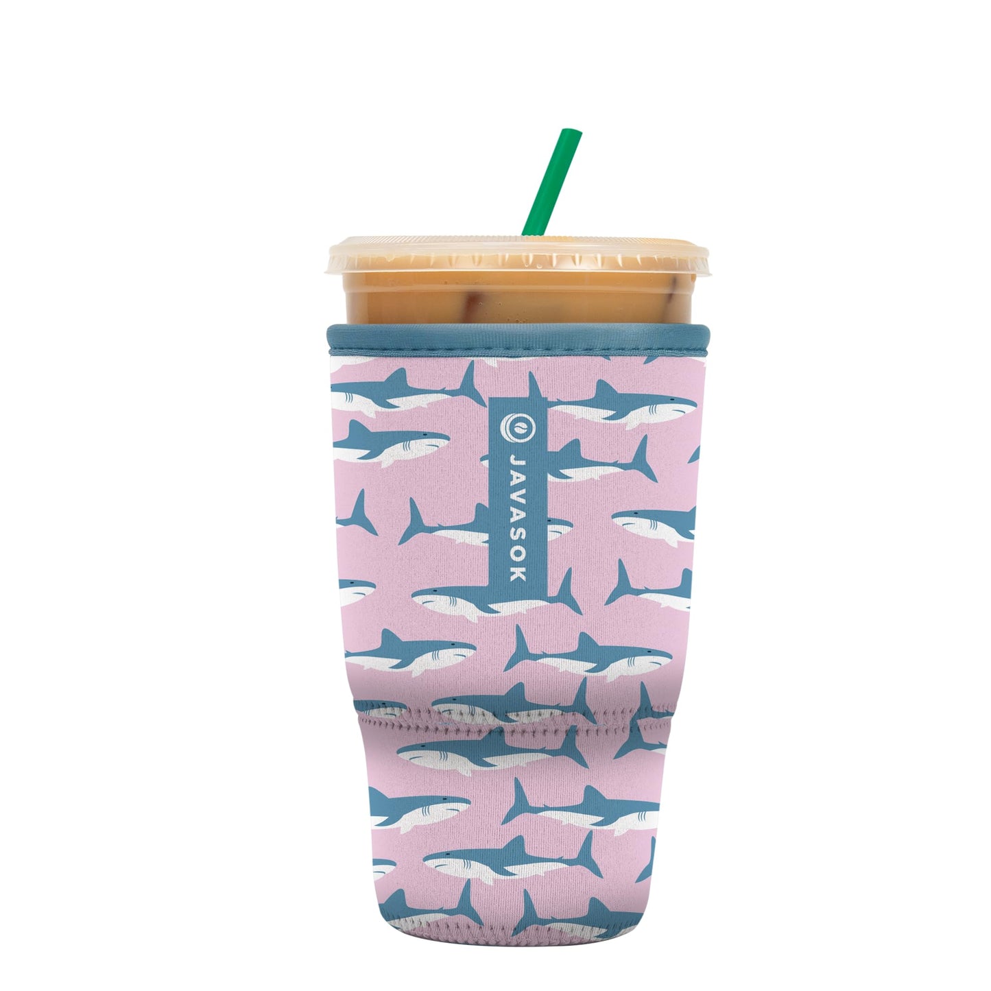 Sok It Java Sok Iced Coffee & Cold Soda Insulated Neoprene Cup Sleeve (English Garden Picnic, Medium: 22-28oz)