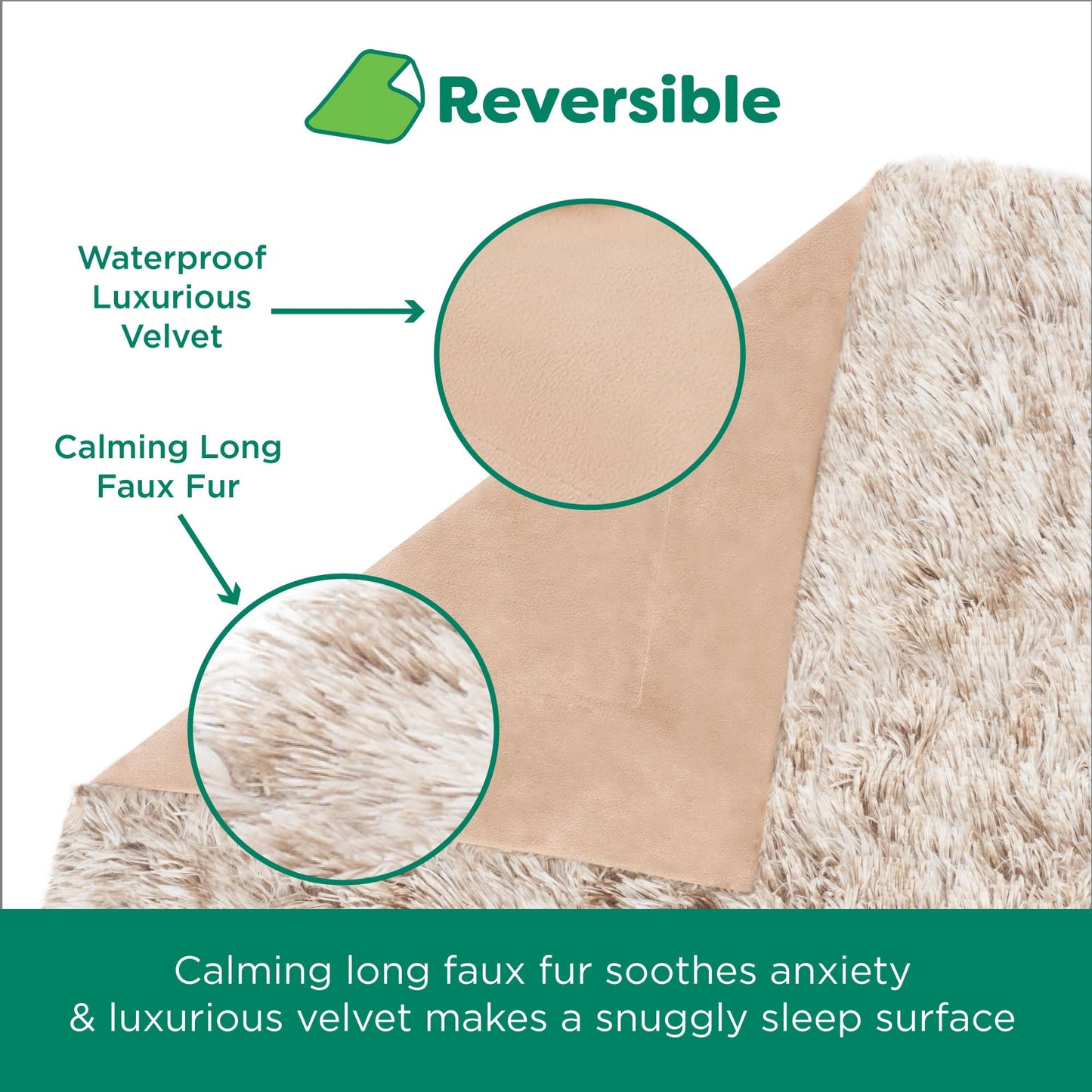 Furhaven Waterproof Throw Blanket for Dogs & Indoor Cats, Washable - Shaggy Plush Calming Long Faux Fur & Velvet Dog Blanket - Mist Gray, Extra Large/XL