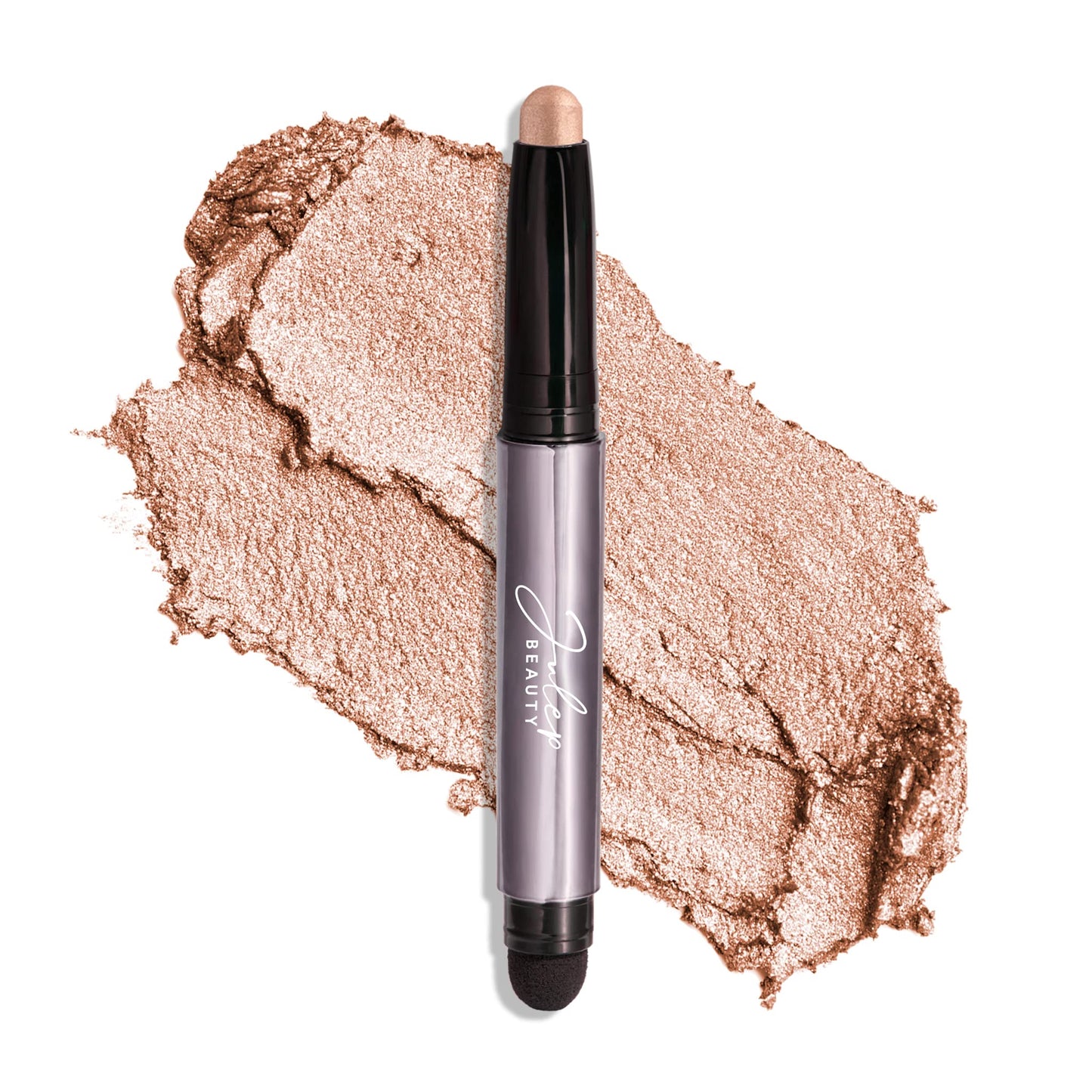 Julep Eyeshadow 101 Crème-to-Powder Waterproof Eyeshadow Stick – Sand Shimmer – Long-Lasting, Crease-Proof, Medium Golden-Beige Shimmer Eyeshadow with Built-in Smudger