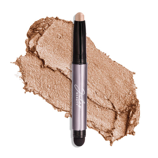 Julep Eyeshadow 101 Crème-to-Powder Waterproof Eyeshadow Stick – Sand Shimmer – Long-Lasting, Crease-Proof, Medium Golden-Beige Shimmer Eyeshadow with Built-in Smudger