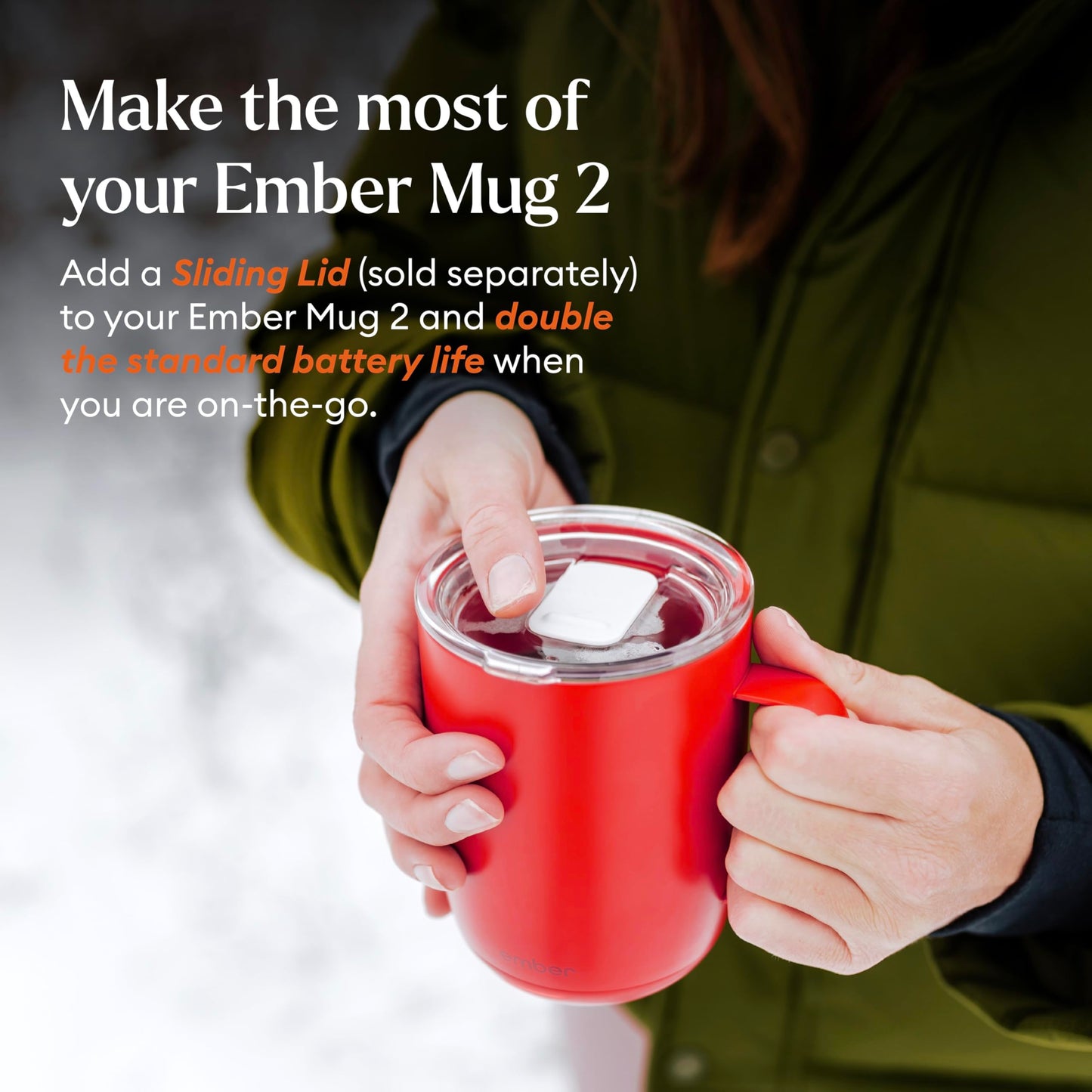 Ember Temperature Control Smart Mug 2, 10 Oz, App-Controlled Heated Coffee Mug with 80 Min Battery Life and Improved Design, Copper