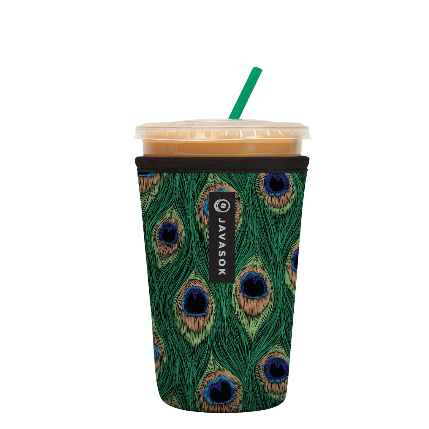 Sok It Java Sok Iced Coffee & Cold Soda Insulated Neoprene Cup Sleeve (English Garden Picnic, Medium: 22-28oz)