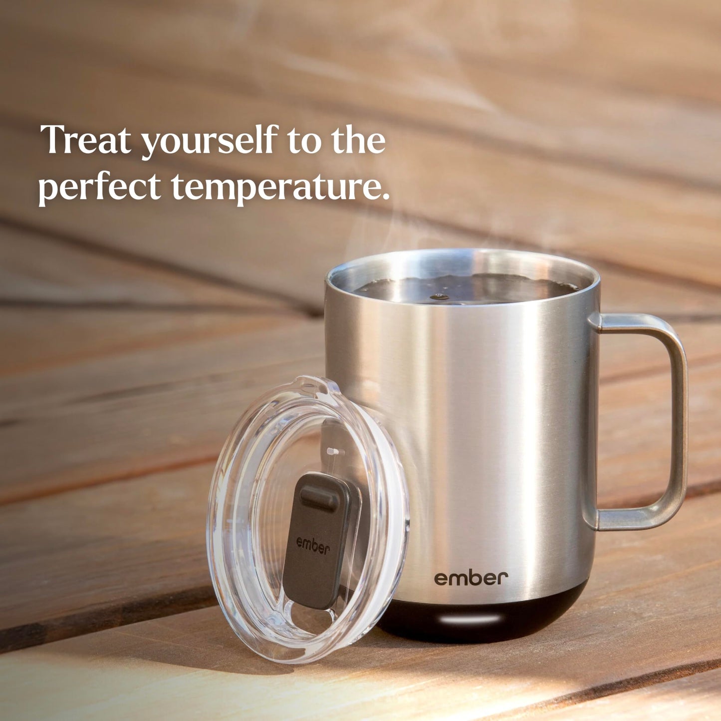 Ember Temperature Control Smart Mug 2, 10 Oz, App-Controlled Heated Coffee Mug with 80 Min Battery Life and Improved Design, Copper