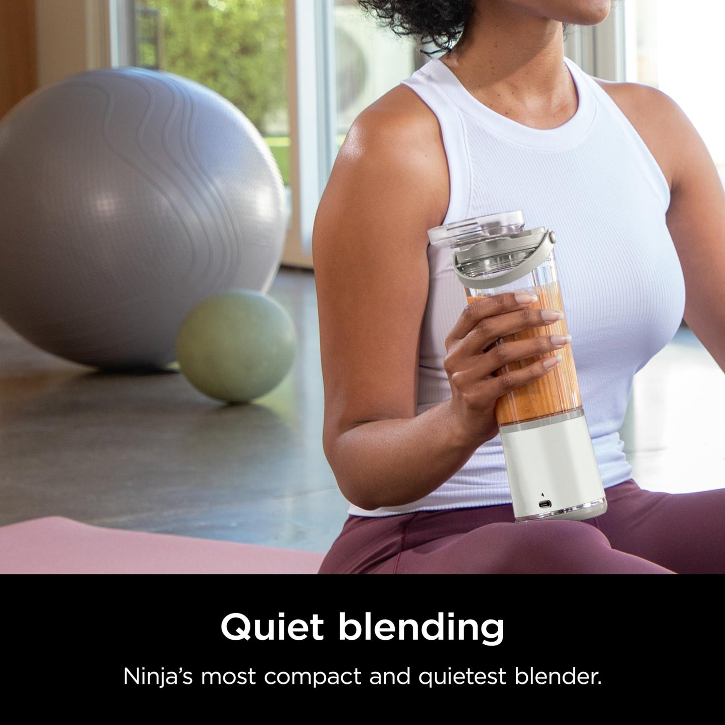 Ninja Blast Portable Blender, Cordless, 18oz. Vessel, Personal Blender For-Shakes and Smoothies, BPA Free, Leakproof-Lid and Sip Spout, USB-C Rechargeable, Dishwasher Safe Parts, Denim Blue, BC151ND