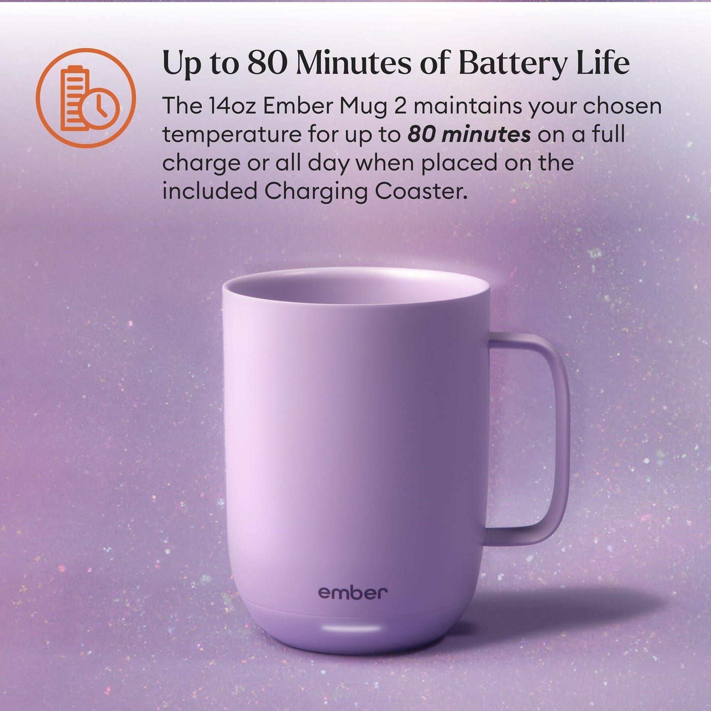 Ember Temperature Control Smart Mug 2, 10 Oz, App-Controlled Heated Coffee Mug with 80 Min Battery Life and Improved Design, Copper