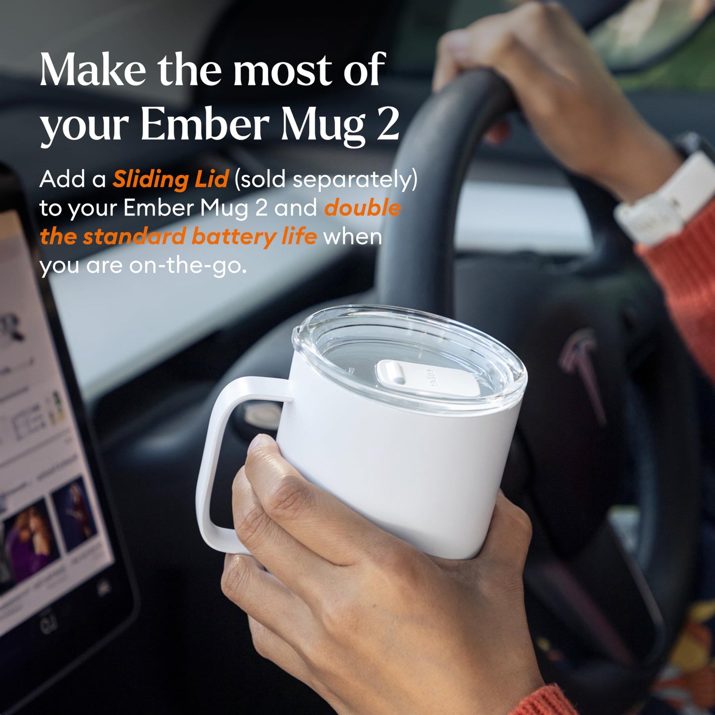 Ember Temperature Control Smart Mug 2, 10 Oz, App-Controlled Heated Coffee Mug with 80 Min Battery Life and Improved Design, Copper